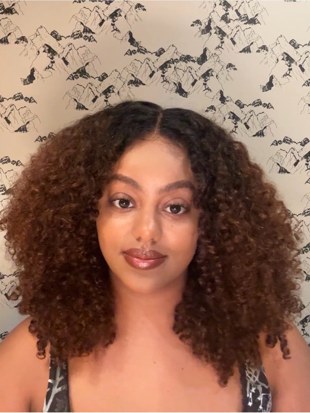 Milano Curly Volumizing Wig - Medium Brown with Subtle Auburn